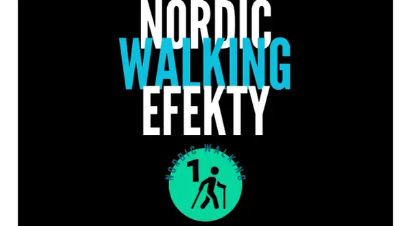 Nordic walking efekty: jak chodzić, żeby schudnąć. Ikona osoby z kijkami i cyfra 1.