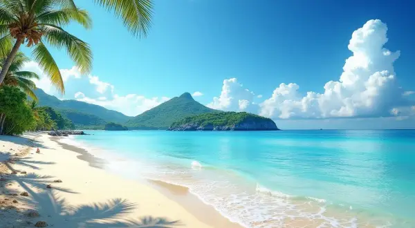 Idealna pogoda na Filipinach w styczniu: piaszczysta plaża, turkusowa woda i palmy. Rajskie wakacje czekają!