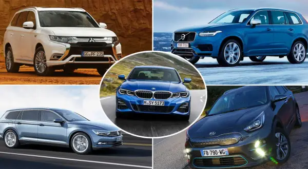 En samling bilar, inklusive en blå Volvo, en vit SUV och en blå sedan. Hitta din billiga bil i drift och skatt här!