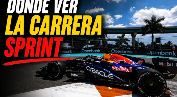 El coche de F1 de Red Bull en Miami. Descubre el horario F1 Miami para no perderte la carrera sprint.