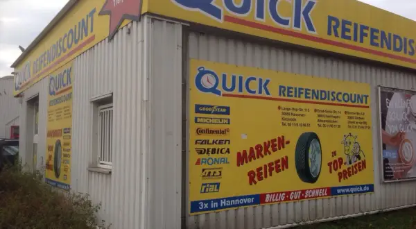 Schnelle Reifen und Service in Garbsen bei Quick Reifendiscount