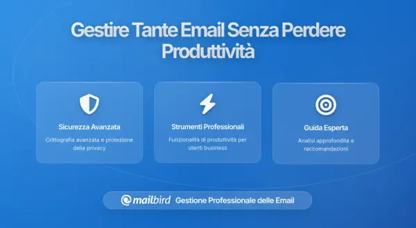 Mailbird: Sicurezza, strumenti professionali e guida esperta per gestire email con ottime doti comunicative.