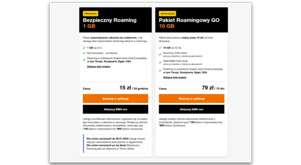 Pakiet roamingowy GO 10 GB na 15 dni, obejmuje m.in. Turcję. Idealny na wakacje, by mieć pewność łączności.