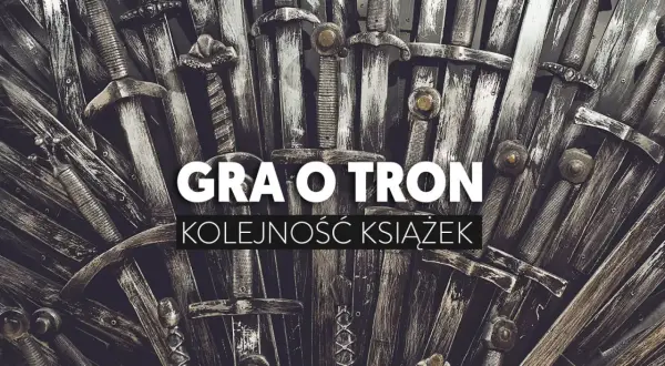 Żelazny Tron z mieczy, idealny do nauki, jak czytać Grę o Tron. Kolejność książek.
