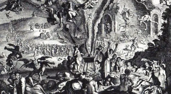 Scene di un sabba: demoni, streghe e danze infernali. Il significato di sabba è qui rappresentato in tutta la sua oscurità.