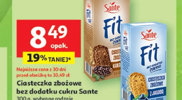 Ciastka Sante FIT: Gdzie kupić najtaniej? Sklepy i promocje