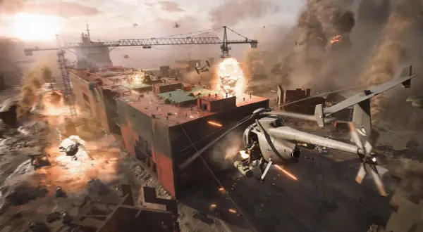 Bitwa na morzu z helikopterami i eksplozjami. Sprawdź Battlefield 2042 wymagania, by cieszyć się taką akcją!