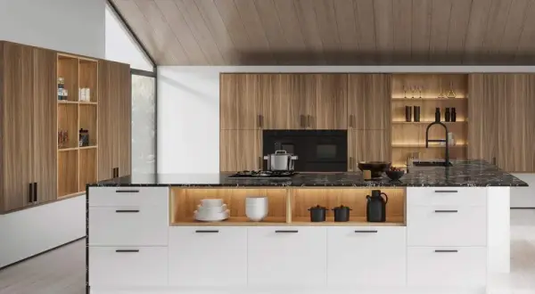Cocinas blancas y madera: ¿Cómo diseñar la perfecta? Guía experta