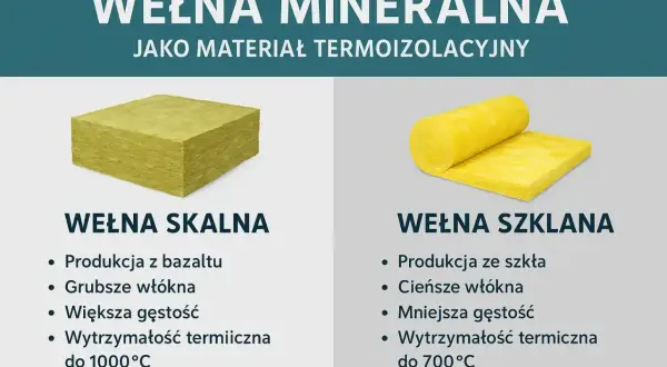 Wełna skalna i szklana jako materiały termoizolacyjne. Różnice w budowie i zastosowaniu, wpływające na współczynnik przewodzenia ciepła.