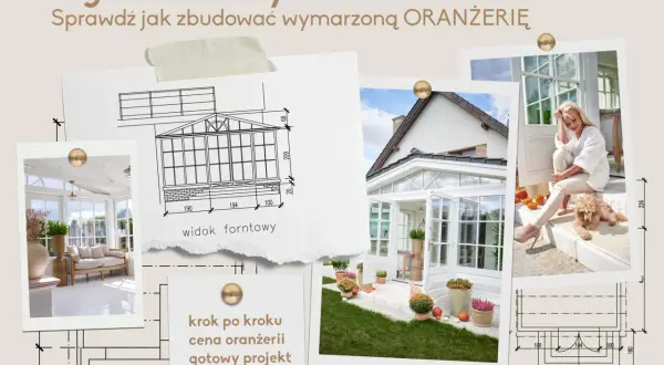 Projekt murowanego ogrodu zimowego, inspiracje i plan budowy oranżerii.