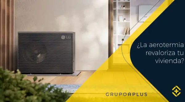 Unidad exterior de bombas de calor LG, ideal para aerotermia, revalorizando tu vivienda con eficiencia energética.