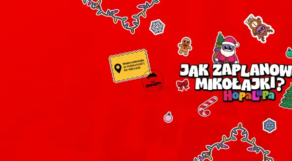 Święty Mikołaj i świąteczne ozdoby zapraszają na mikołajki atrakcje dla dzieci w Łodzi.