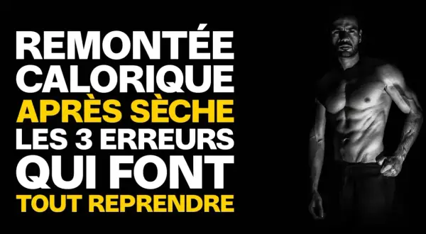 Remontée calorique après sèche : les 3 erreurs qui font tout reprendre. Un homme musclé en noir et blanc.