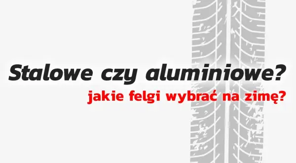 Stalowe czy aluminiowe? Pytanie, jakie felgi wybrać na zimę, jest kluczowe dla bezpieczeństwa. W tle bieżnik opony.