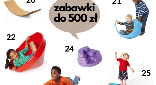 Zabawki sensoryczne dla dzieci co to jest? Różnorodne pomoce do rozwoju, jak huśtawka, równoważnia, czy ślizgawka, rozbudzają wyobraźnię i ruch.