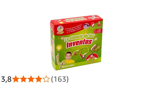 Caja de inventos para niños de 6 a 8 años. ¡Construye circuitos eléctricos y conviértete en un científico inventor!