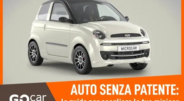 Minicar bianca con tetto nero, ideale come auto senza patente. La guida per scegliere la tua minicar.