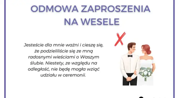 Jak odmówić zaproszenia na wesele, nie psując relacji?