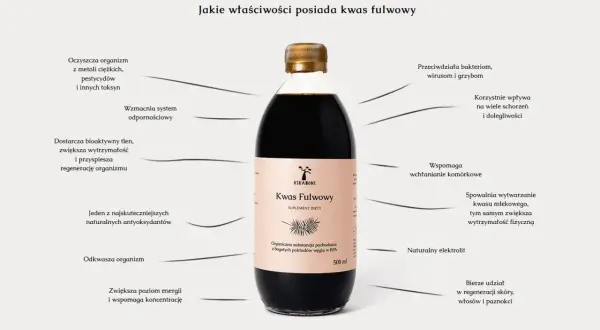 Kwas fulwowy różański: oczyszcza, wzmacnia odporność, dodaje energii i wspiera regenerację. Naturalny sposób na zdrowie.