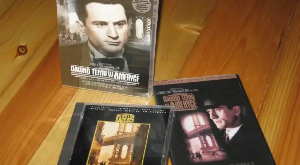 Dawno temu w Ameryce - płyta DVD i soundtrack z filmu Sergio Leone.