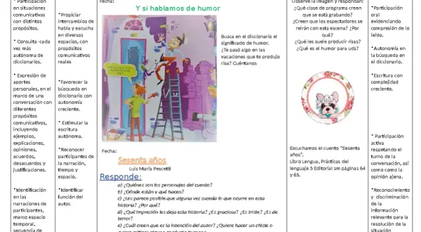Ilustración de niños pintando un mural, con texto sobre **prefijos y sufijos primaria**.
