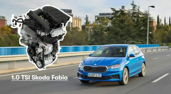 El motor 1.0 TSI de un Skoda Fabia representa la eficiencia y potencia moderna.