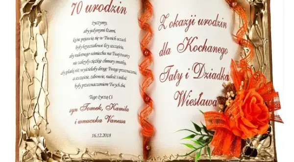 70. urodziny: eleganckie życzenia, gotowe teksty i inspiracje