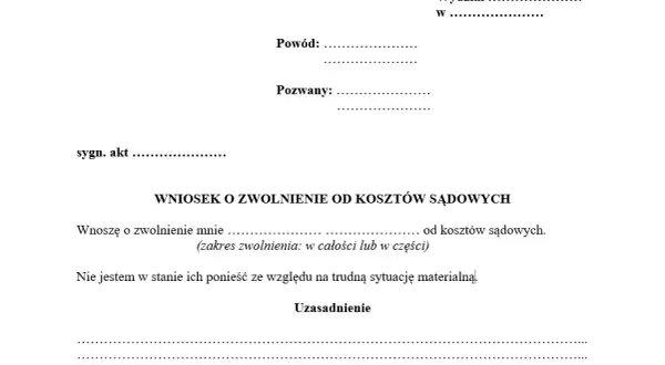 Zwolnienie z kosztów sądowych: kluczowe terminy i sposób złożenia wniosku
