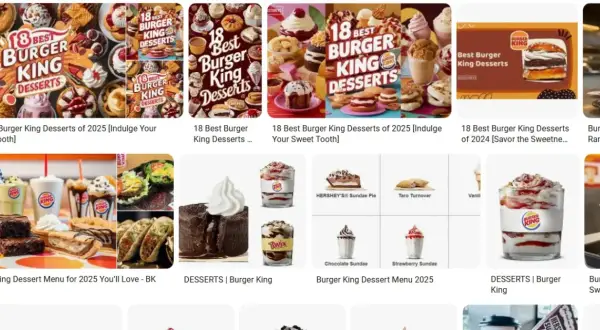 Burger King Dessert: Guida Completa ai Dolci + Prezzi