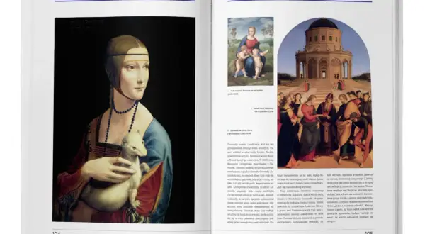 Obraz Leonarda da Vinci "Dama z gronostajem" i inne dzieła ukazują, jakie są style malarskie renesansu, od portretów po sceny religijne.