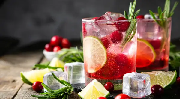 Orzeźwiający drink z żurawiną, limonką i rozmarynem, idealny na letnie wieczory. Jager w tle dodaje mu charakteru.