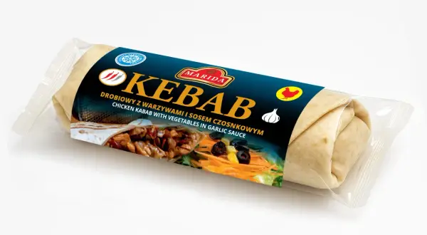 Mrożony kebab drobiowy z warzywami i sosem czosnkowym Marida. Gdzie kupić taki pyszny kebab?