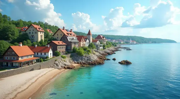 Malownicze domy nad turkusowym morzem. Szukasz odpowiedzi, gdzie są najtańsze mieszkania nad morzem? To miejsce może być inspiracją.