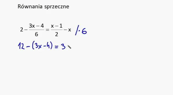 Które z równań są sprzeczne? Oto przykłady, które musisz znać