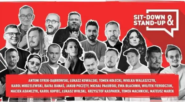 Grupa komików z polskiego english stand up, gotowa rozbawić publiczność.