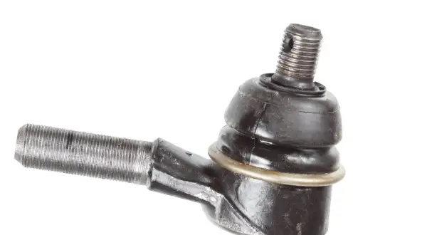 Une rotule de suspension automobile, pièce essentielle pour la direction et la stabilité du véhicule.