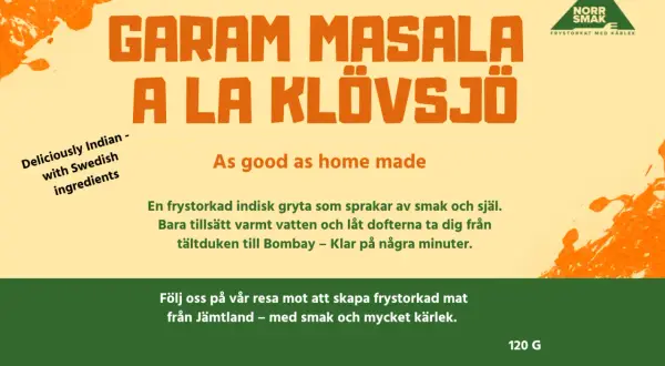 Garam Masala A La Klövsjö: en frystorkad indisk gryta med svenska ingredienser. Ett snabbt och smakrikt masala recept.