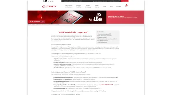VoLTE to usługa rozmów HD przez LTE. Pozwala na krystalicznie czyste połączenia i jednoczesne korzystanie z szybkiego internetu.