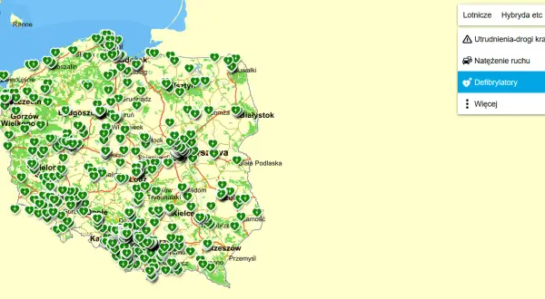 Defibrylatory AED na PG: Lokalizacje, mapa i jak używać. Bezpieczeństwo!