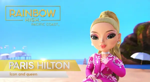 Paris Hilton, jedna z lalek Rainbow High, na plaży. Poznaj jej imiona i styl!