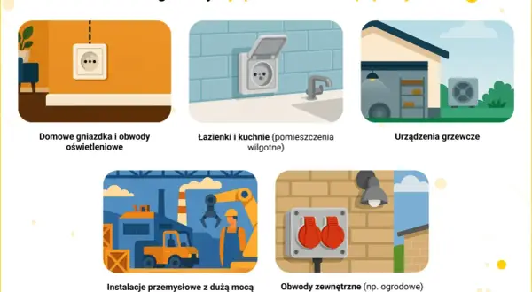 Garaż pod napięciem: Jak prawidłowo dobrać bezpieczniki i RCD?
