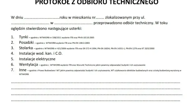 Na co zwrócić uwagę przy odbiorze mieszkania od dewelopera, aby uniknąć problemów