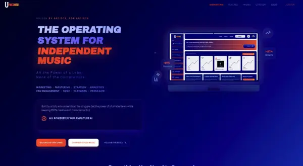 Upcomer platform empowers independent artist promotion with AI-driven tools for marketing, analytics, and growth.