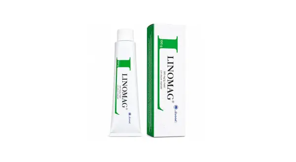 Maść Linomag 100g w tubce i kartoniku, z zielonym logo. Idealna do pielęgnacji skóry.