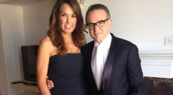 Robin Williams z żoną, Susan Schneider, na eleganckim przyjęciu.