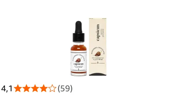 Flacone con contagocce di olio al peperoncino piccante "capsicum" Habanero Chocolate, 20 ml.