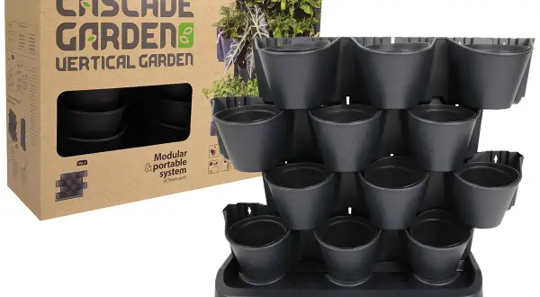 Stojący ogród wertykalny Cascade Garden, modułowy system doniczek do tworzenia zielonych ścian.