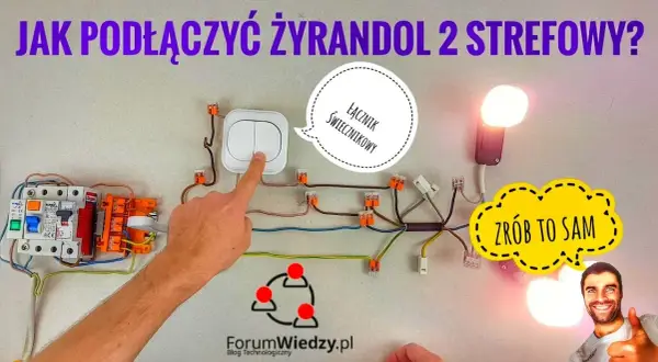 Jak podłączyć żyrandol 5 żarówek do 2 kabli? Zrób to bezpiecznie!