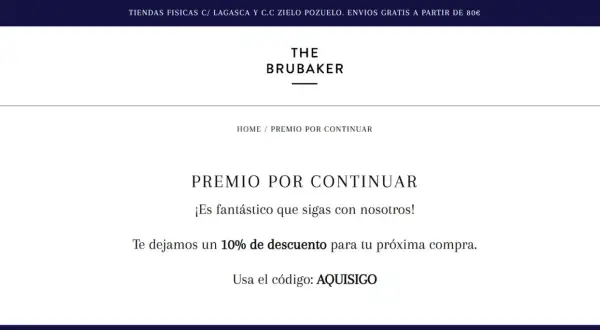 ¡Gracias por tu compra! Un 10% de descuento para tu próxima compra con el código AQUISIGO.