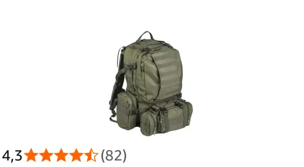 Mochila táctica verde militar, ideal para aventuras al aire libre. Un artículo destacado en el mil-tec catálogo.